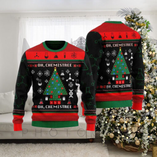 Oh, Chemistree Science Ugly Christmas Sweater