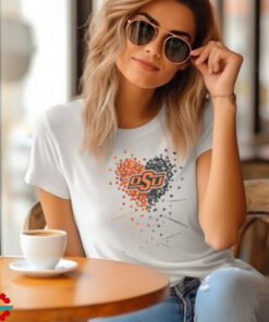 Oklahoma State Cowboys Heart Shirt0