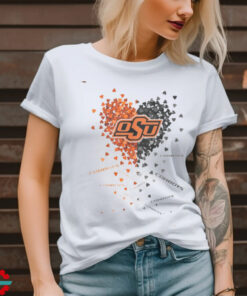 Oklahoma State Cowboys Heart Shirt0