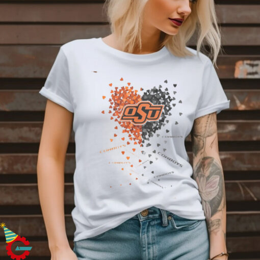 Oklahoma State Cowboys Heart Shirt0