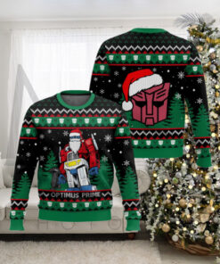 Optimus Prime Transformers Ugly Christmas Sweater