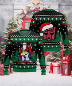 Optimus Prime Transformers Ugly Christmas Sweater