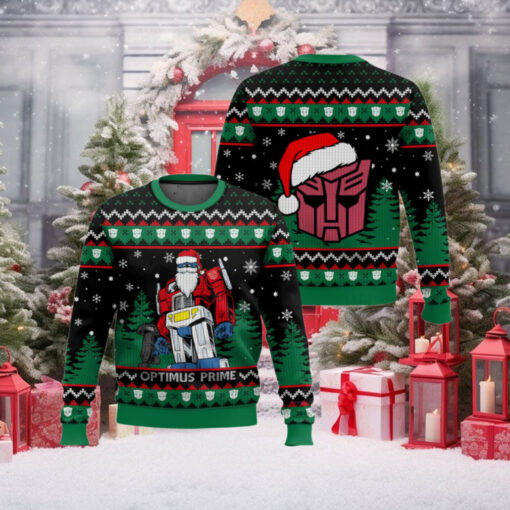 Optimus Prime Transformers Ugly Christmas Sweater