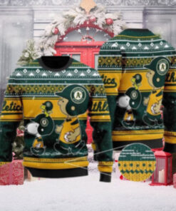 Peanuts Gang Oakland Athletics Ugly Christmas Sweater