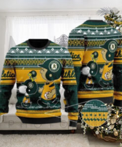 Peanuts Gang Oakland Athletics Ugly Christmas Sweater