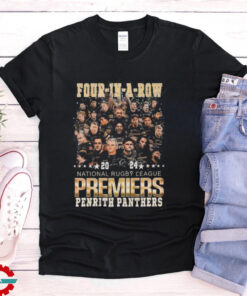 Penrith Panthers 4 In A Row 2024 National Rugby League Premiers Penrith Panthers T shirt