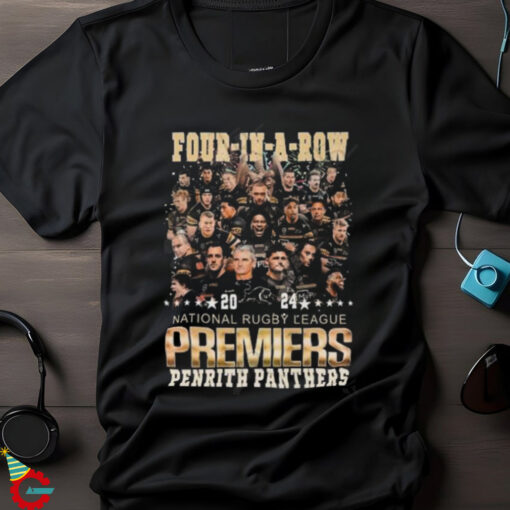 Penrith Panthers 4 In A Row 2024 National Rugby League Premiers Penrith Panthers T shirt