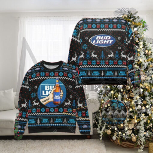 Personalized Bud Light Unisex Ugly Sweaters  Bud Light Unisex Sweatshirt Ugly Christmas Sweater