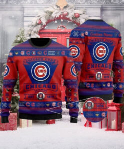 Personalized Cubs Ugly Christmas Sweater