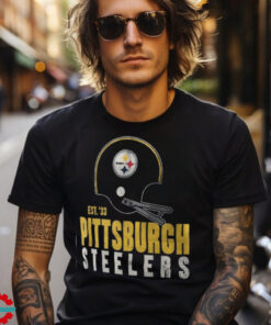 Pittsburgh Steelers Nike Black Helmet Essential T Shirt