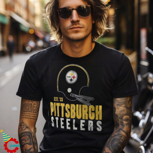 Pittsburgh Steelers Nike Black Helmet Essential T Shirt