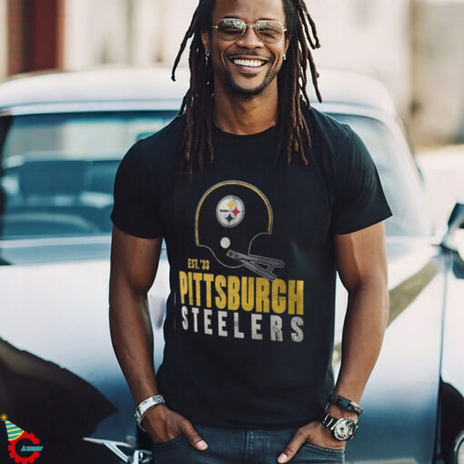 Pittsburgh Steelers Nike Black Helmet Essential T Shirt