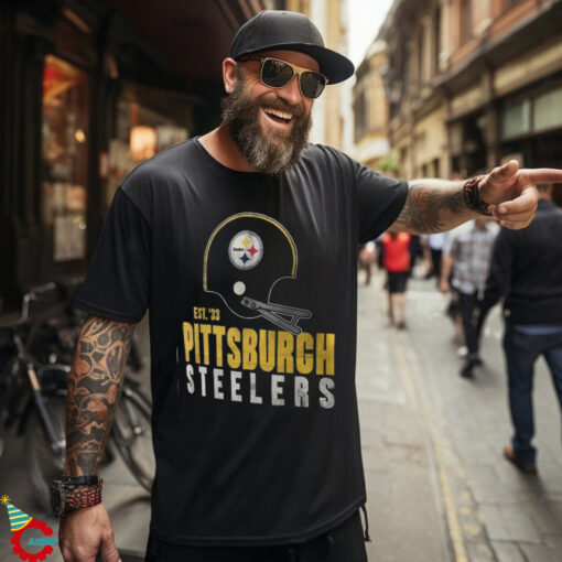 Pittsburgh Steelers Nike Black Helmet Essential T Shirt