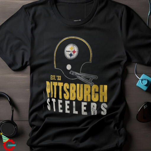 Pittsburgh Steelers Nike Black Helmet Essential T Shirt