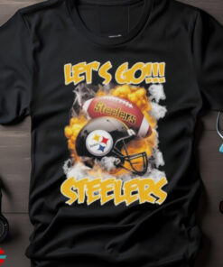 Pittsburgh Steelers Vintage Helmets Let’s Go Steelers Shirt