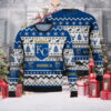 Reindeer And Snowflake KC Royals Winter Ugly Sweater