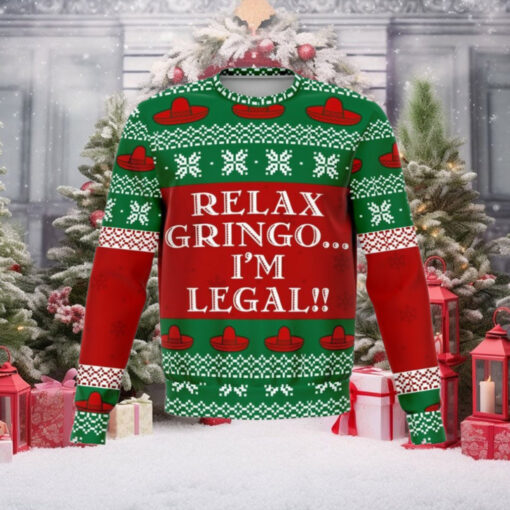 Relax Gringo Funny Ugly Christmas Sweater