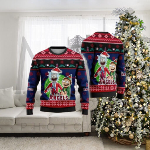 Rick And Morty Angels Christmas Sweater Funny Festive Design