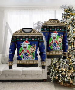 Rick And Morty KC Royals Santa Ugly Christmas Sweater