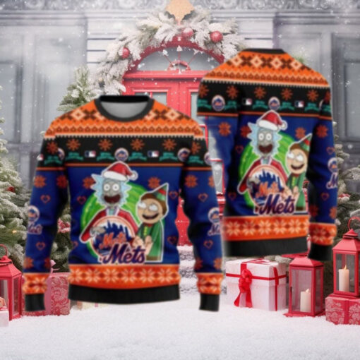 Rick And Morty New York Mets Ugly Christmas Sweater