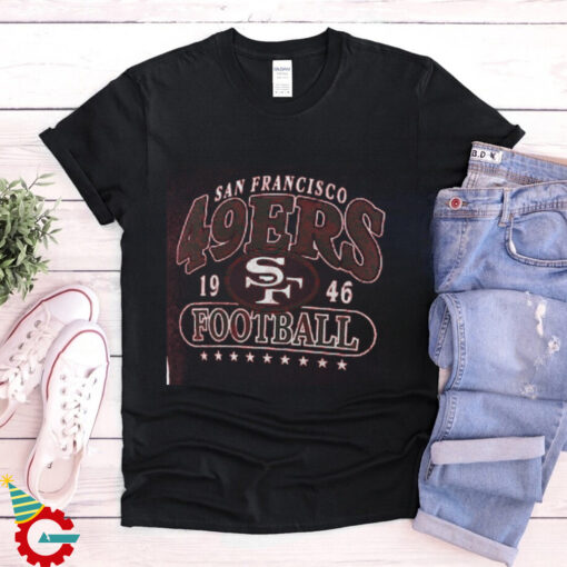 San Francisco 49ers Fanatics Heather Scarlet Official Retro Tri Blend T Shirt