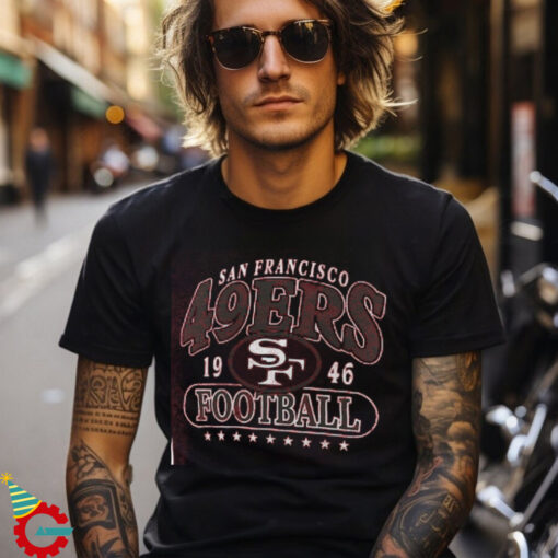 San Francisco 49ers Fanatics Heather Scarlet Official Retro Tri Blend T Shirt