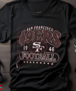 San Francisco 49ers Fanatics Heather Scarlet Official Retro Tri Blend T Shirt