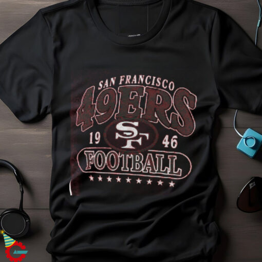 San Francisco 49ers Fanatics Heather Scarlet Official Retro Tri Blend T Shirt