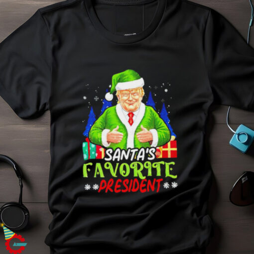 Santa’s Favorite President Funny Trump Christmas shirt