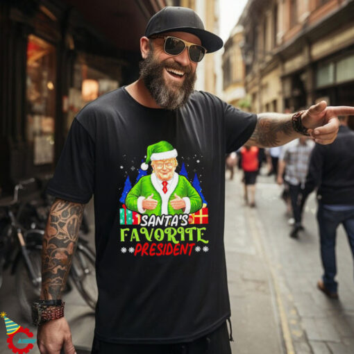 Santa’s Favorite President Funny Trump Christmas shirt