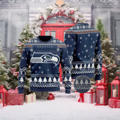 Seattle Football Ugly Christmas Sweater  Seattle Seahawk Ugly Christmas 3d Sweater