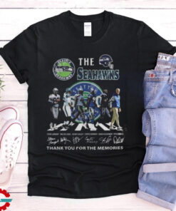 Seattle Seahawks 50th Anniversary Thank You For The Memories Signatures T Shirt