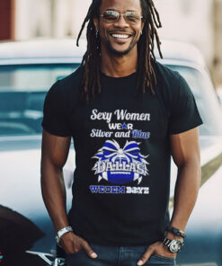 Sexy women wear silver and blue we dem boyz Dallas Cowboys football shirt