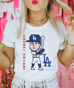 Shohei Ohtani Los Angeles Dodgers 8 bit shirt