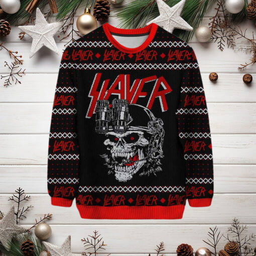 Slayer Band Reign In Blood Classic Style 2024 Ugly Christmas Sweater