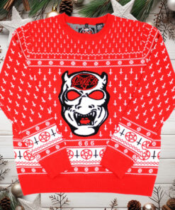 Slayer Band With Devil 666 Logo 2024 Ugly Christmas Sweater