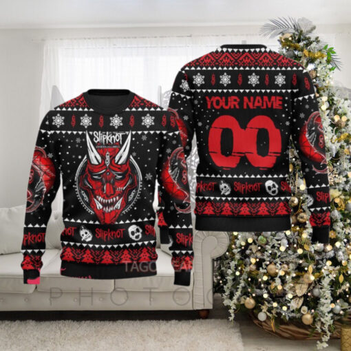 Slipknot Antennas To Hell Rock Band Personalized Ugly Christmas Sweater