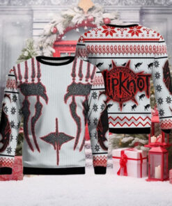 Slipknot Band Joey Jordison Face Knitted Ugly Christmas Sweater