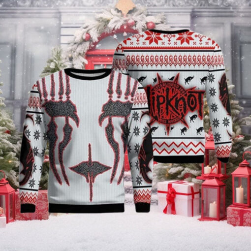 Slipknot Band Joey Jordison Face Knitted Ugly Christmas Sweater