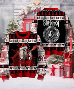 Slipknot Established 1995 Des Moines Iowa Death Satan Playing Guitar Personalized Ugly Christmas Sweater