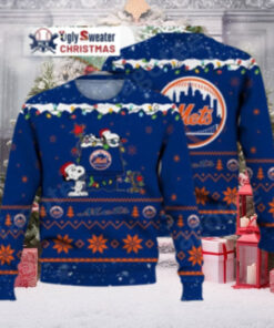 Snoopy Decorating Christmas Tree Mets Ugly Sweater