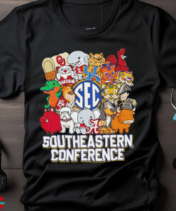 Southeastern Conference all sports teams mascot shirt