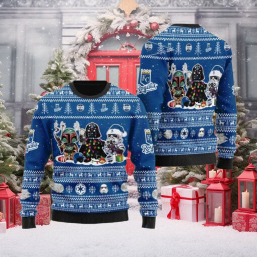 Star Wars Characters KC Royals Ugly Christmas Sweater