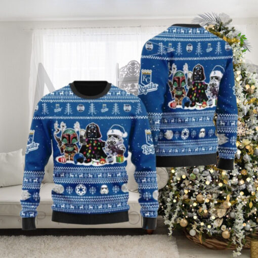 Star Wars Characters KC Royals Ugly Christmas Sweater