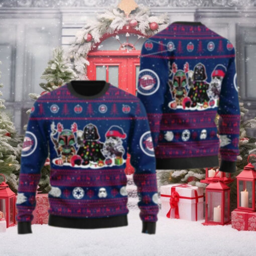 Star Wars Characters Minnesota Twins Ugly Christmas Sweater