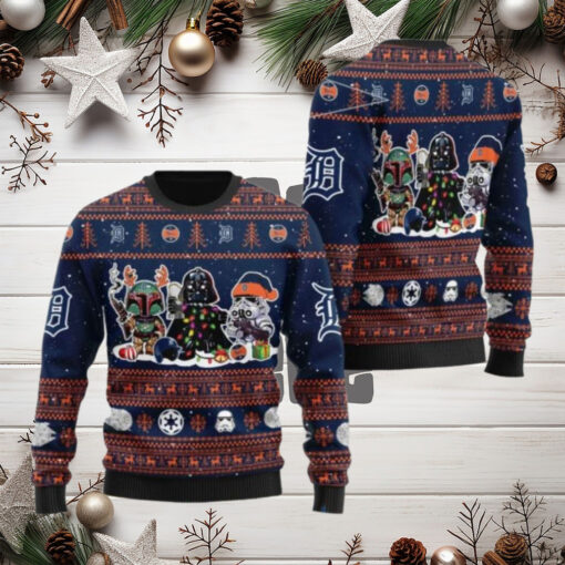 Star Wars Detroit Tigers Christmas Ugly Christmas Sweater