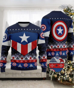 Steve Rogers Captain America Christmas Ugly Sweater