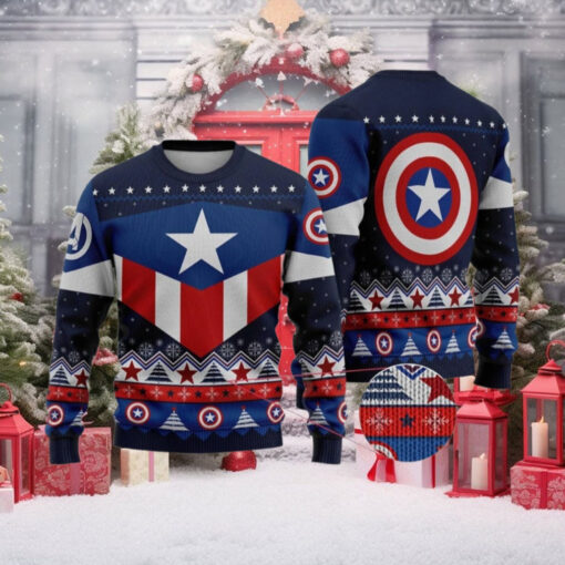 Steve Rogers Captain America Christmas Ugly Sweater