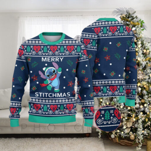 Stitch Merry Stitchmas Disney Ugly Christmas Sweater Gift For Men And Women