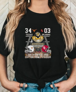 Texas 34 – 03 Oklahoma Sat October 12 2024 Cotton Bowl Stadium Shirt